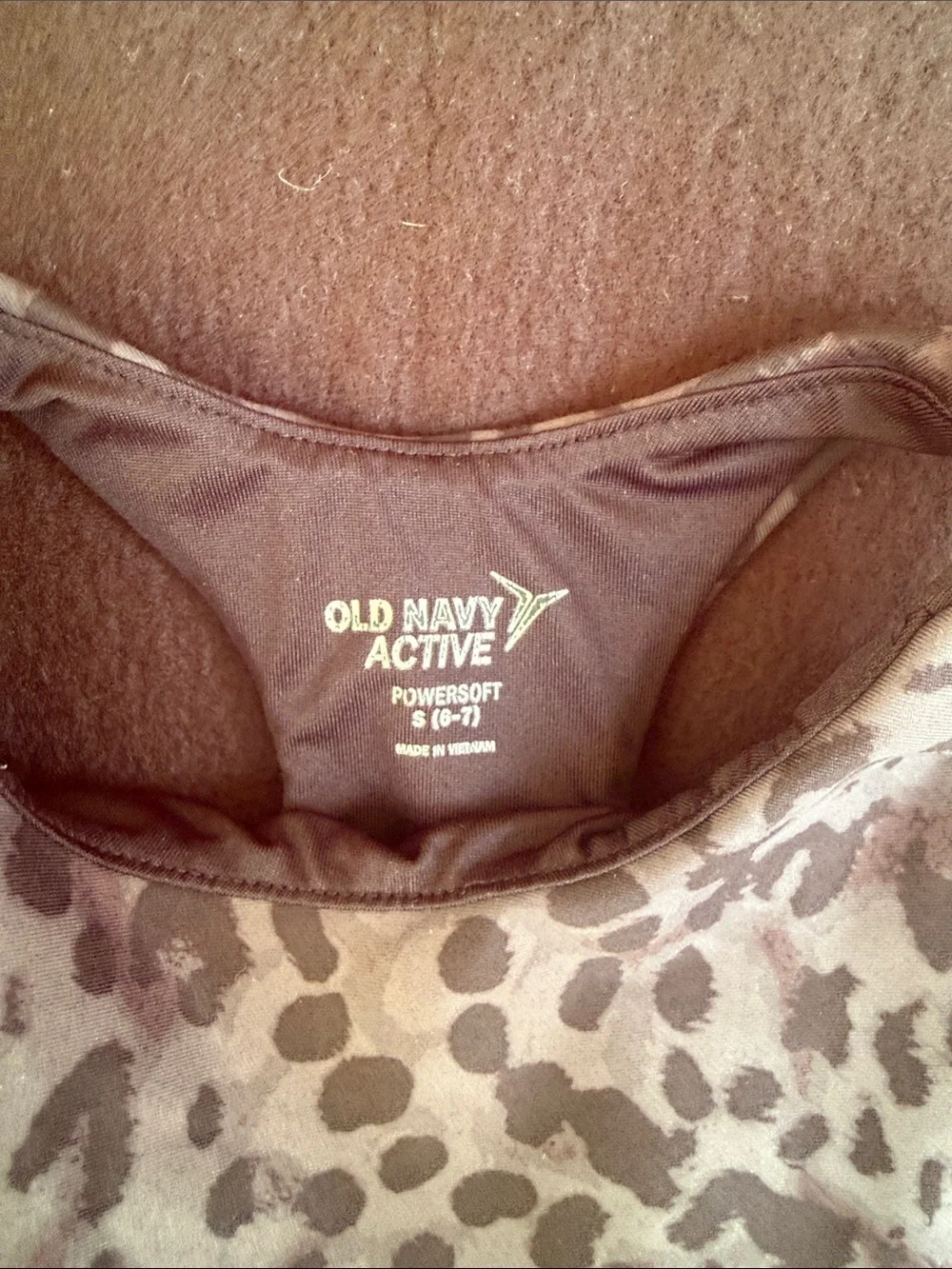 Old Navy Girls' Leopard Print Gray Tank + Pale Pink Ribbed Tank Set